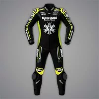 Alex Lowes Kawasaki Leathers 1 Piece Winter Test 2023 SBK front view