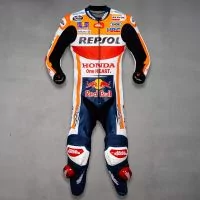 repsol honda leather suit