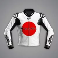 All White Motorcycle Jacket