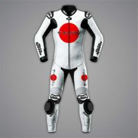 All White Motorcycle Suit