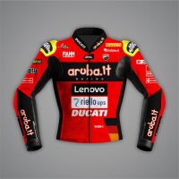 Alvaro Bautista Red Motorcycle Jacket Ducati SBK 2022 front view