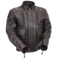 Biker Naked Leather Jacket front view