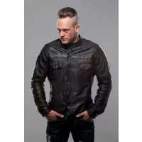 Black Shirt Style Jacket for Men front view