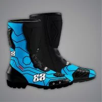 Blue Motorcycle Shoes