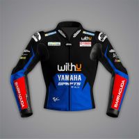 Blaue Yamaha Motorradjacke