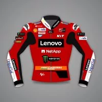 Enea Bastianini Street Racing Jacket Ducati MotoGP 2023 front view