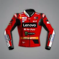 Enea Bastianini Street Racing Jacket Ducati MotoGP 2023 front view