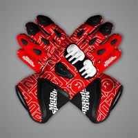 Fabio Quartararo Racer Motorcycle Gloves MotoGP 2024 upper view