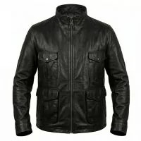 Casino Royale Daniel Craig Leather Jacket front view