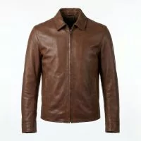 John Wick Brown Leather Jacket front view
