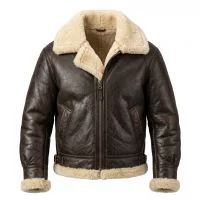 Rocky Balboa Brown Leather Jacket front view