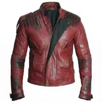 Star-Lord Guardians Leather Jacket front view