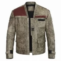 Star Wars Finn Leather Jacket front view