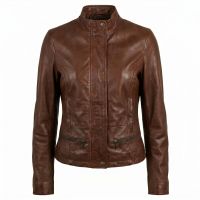 Devil Wears Prada Inspired Women’s Leather Jacket front view