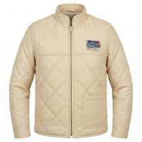 Princess Leia White Leather Jacket front view