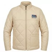 Princess Leia White Leather Jacket front view