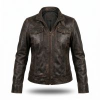 Tomb Raider Lara Croft Brown Leather Jacket