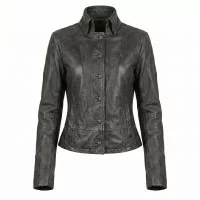 Underworld Selene Black Leather Jacket front view
