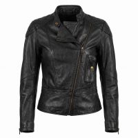 Wanted Angelina Jolie Leather Jacket front view