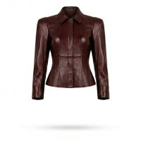 X-Men Jean Grey Red Leather Jacket front view