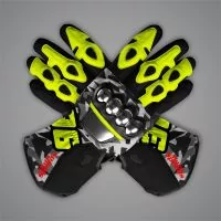 Joan Mir Camo Motorcycle Gloves MotoGP 2032-2024 front view