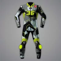Joan Mir Full Leather Riding Suit Honda Winter Test 2022 front view