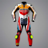 Joan Mir Repsol Honda Racing Leathers MotoGP 2024 front view