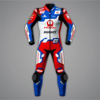 ducati one piece leathers front view
