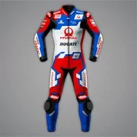 ducati one piece leathers front view