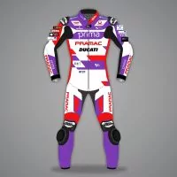 Johann Zarco Ducati Pramac Racing Leathers MotoGP 2023 front view