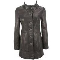 3/4 Length Coat Womens front view