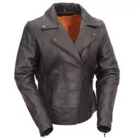 leather biker jacket womens