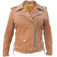 motorcycle jacket brown