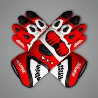 Leather Biker Gloves