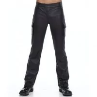 Leather Boston Pants front view