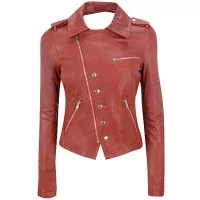 asymmetrical leather jacket