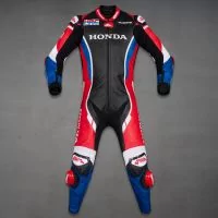Marc Marquez Honda CBR Leathers 2020 front view