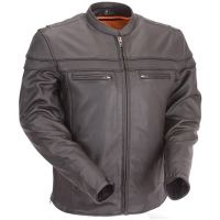 Moto Biker Jacket front view