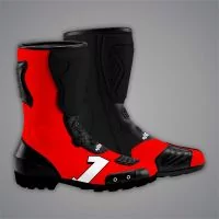 Motorcycle Boots Red