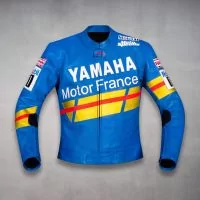 Niall Mackenzie Yamaha GP 1991 Leather Jacket front view