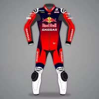Pedro Acosta Race Suit Red Bull MotoGP 2024 front view