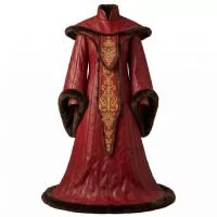 Queen Amidala Red Leather Coat front view