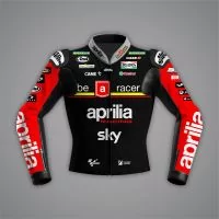 Red and Black Biker Jacket