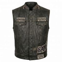 Sons of Anarchy Jax Teller Leather Vest front view