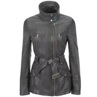 Stand Collar Trench Coat front view