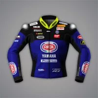 Toprak Razgatlioglu Yamaha Riding Jacket Blue WSBK 2023 front view