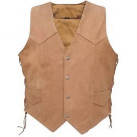 Leather Vest For Men with Gun Pocket