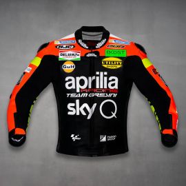 英国製 aprilia アプリリア レーシングジャケット パッド付き アプリリア レーシング チーム 2023 パッド入りジャケット