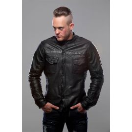 life's 今期Leather Shirts Jacket black-shirt-style-jacket-for-