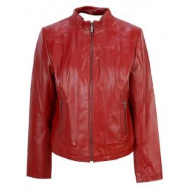 Red Leather Jacket for Women - Leather Jackets | Shop